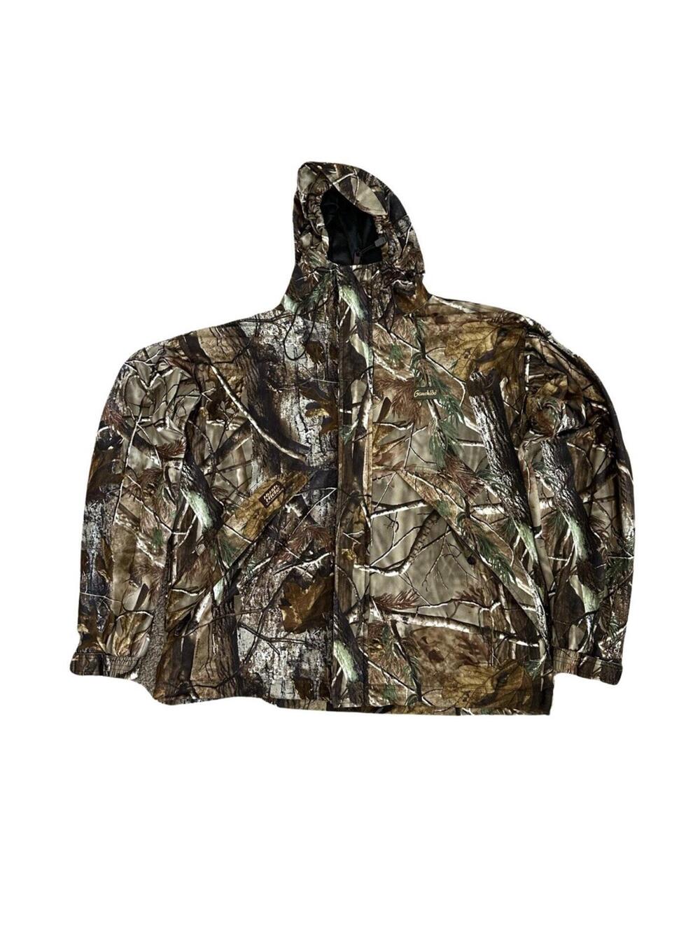 Gamehide RealTree Hunting Jacket Full Zip Men’s Camo Hush Hide Silent Size XL